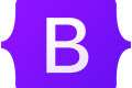 Bootstrap front-end framework logo Bootstrap front-end framework logo